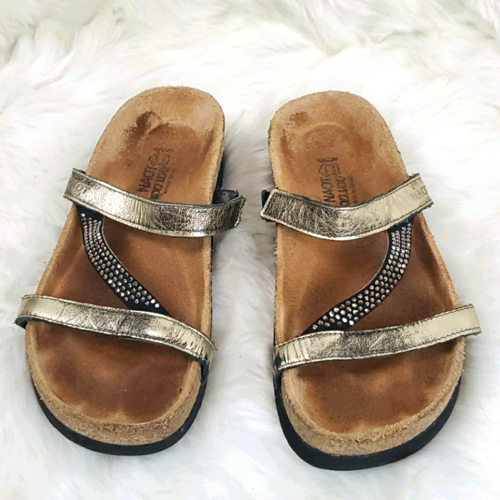 Naot Leather Strappy Sandals Comfort Walking Women Size 37